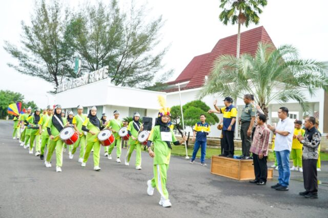 Perdana, Pemkab Muba Gelar Lomba Drum Band Kejuaraan Bupati Cup