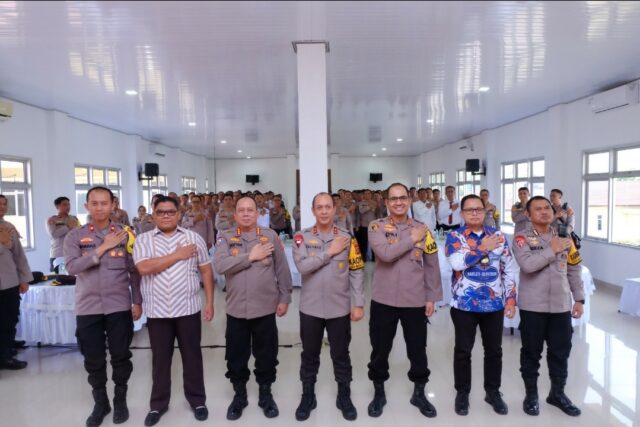 Kapolda Sumsel Berikan Arahan Kepada Personel Polres OKI Terkait Kesiapan Pemilu 2024