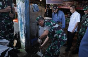 Pagi pagi Pasar Sekip Ujung dikepung TNI, ternyata ini yang dilakukan