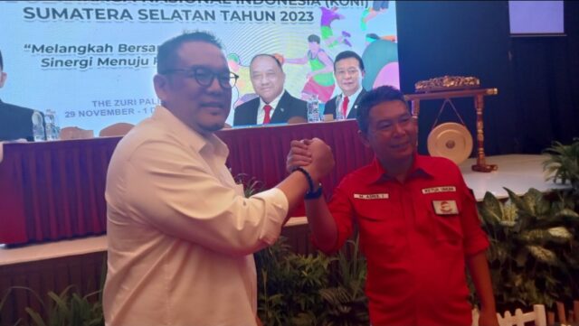 Yulian Gunhar Resmi Nahkodai Ketua KONI Provinsi Sumsel secara Aklamasi