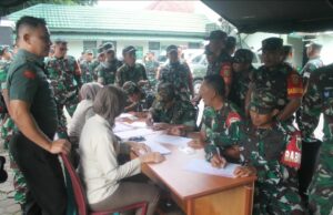 Sambut Hari Juang Kartika ke -78, 250 personil TNI dan Polri Donor Darah