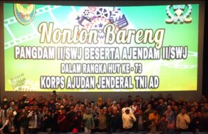 Ultah ke-73, Keluarga Ajendam II/Sriwijaya Dihadiahi Nobar