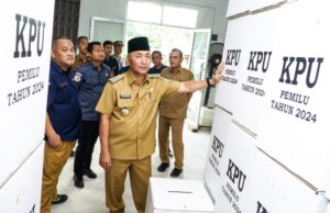 Pastikan Pemilu 2024 Berjalan Lancar, Pj Bupati Muba Tinjau Kesiapan KPU