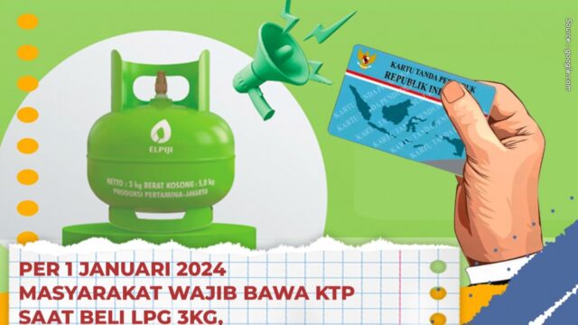 Masyarakat Wajib Tahu!! Beli Gas Elpiji 3 Kg Wajib Pakai KTP, Begini Cara Daftarnya