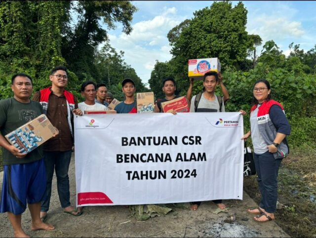 KKKS Pertamina EP Limau Field Salurkan Bantuan Banjir ke 9 Desa