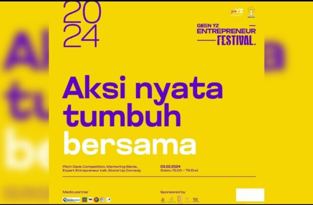 Gratis!! Event Gen YZ Entrepreuner Festival Peluang Bisnis Bagi Gen YZ