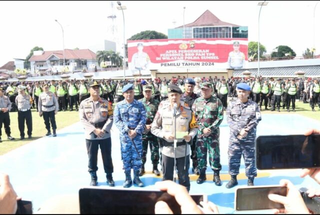 Lepas Personel PAM TPS, Kapolda Sumsel : Tanggungjawab Besar, Lakukan Penuh Dedikasi dan Profesional.