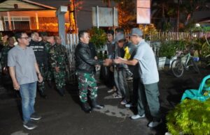 Patroli Malam Pangdam II/Swj, Cek TPS dan Pasukan Pengamanan