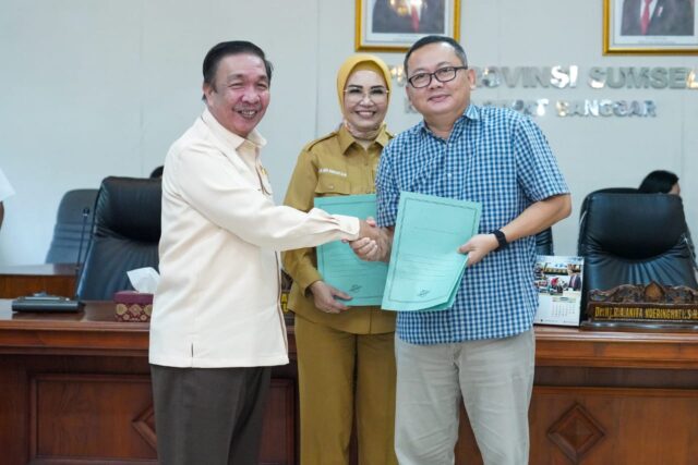 Ketua DPRD Sumsel,Dr.Hj.RA.Anita Noeringhati SH MH Melaksanakan Ku njungan Kerja ke Dinas Pemberdayaan Perempuan dan Anak di Kabupaten OKI