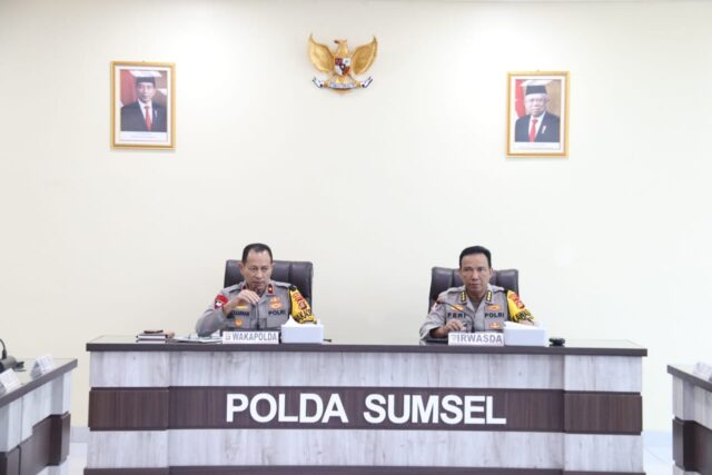 Rapat Pimpinan Wakapolda Sumsel Bahas Kesiapan Hadapi Idul Fitri 1445 H ,