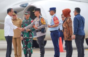 Kapolda Sumsel sambut langsung Presiden Jokowi