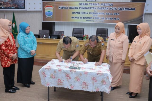 Jabat Kepala Bapenda kota Palembang, Raimon Lauri Optimis Tingkatkan Capaian PAD