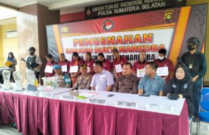Ketua DPD YGANN Hadiri Pemusnahan 7.755,58 Gram Sabu dan 183 Butir Ekstasi Barang Bukti Hasil Ungkap Kasus Maret dan April