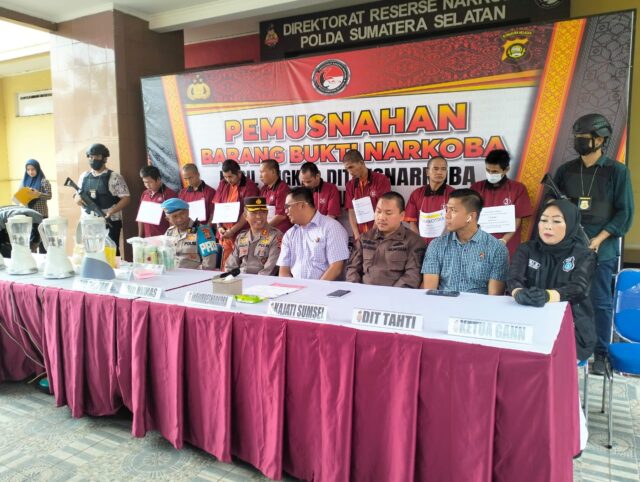 Ketua DPD YGANN Hadiri Pemusnahan 7.755,58 Gram Sabu dan 183 Butir Ekstasi Barang Bukti Hasil Ungkap Kasus Maret dan April