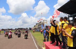 Ratusan Raider Region Sumatera Ngaspal di Skyland Internasional Circuit Sekayu