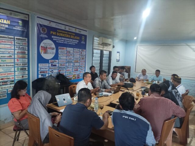 Kompak dan Bersinergi, Seluruh Ketua PWI Kabupaten Kota se Sumsel Siap Sukseskan HPN