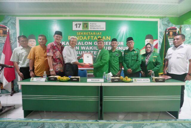 Mawardi Yahya Antarkan Berkas Formulir Cagub ke DPW PPP Sumsel