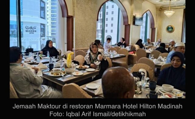 Mantan Kapolda Sumsel Sedekah Pempek King untuk Jemaah Haji di Madinah