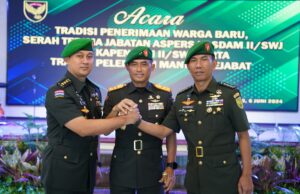 Pangdam II/Swj Pimpin Sertijab Dua Pamen Kodam II/Swj
