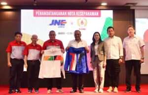 JNE dan KONI Menandatangani Nota Kesepahaman untuk Pengembangan Olahraga Nasional