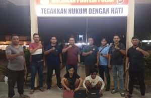 Reskrim Polsek Sungai Ambawang berhasil ringkus pencuri delapan unit Laptop SMPN 3