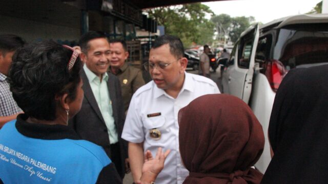 Baru dilantik, Pj Wali Kota Ucok Abdul Rauf langsung Cek Pasar tertua di Palembang
