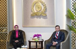 Ketua DPRD Provinsi Sumsel Dr Hj RA Anita NoeringHati SH MH Menerima Kunjungan PJ Gubernur Sumsel