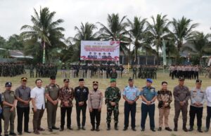 Kodim 0418/Palembang Gelar Pasukan Pengaman Pilkada Serentak Kota Palembang Tahun 2024