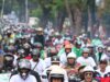 Berboncengan naik Vespa Jadul, Ratu Dewa dan Prima Salam daftar ke KPU