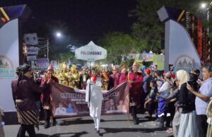 Warga Banjarmasin Antusias Sambut Kontingen Palembang di JKPI