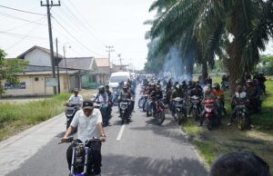 Ribuan pesepeda motor sambut kedatangan Matahati
