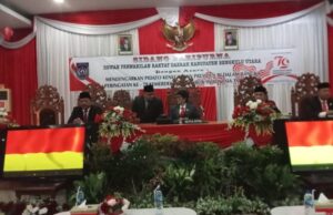 Khidmat Wakil Rakyat Bengkulu Utara dengarkan pidato kenegaraan Presiden HUT ke-79 RI