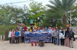 Dosen Fakultas Ilmu Sosial dan Ilmu Politik Unsri berbagi ilmu cegah kebakaran dengan warga Desa Sungai Rebo