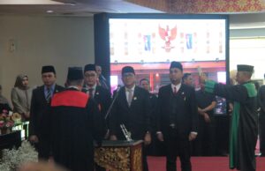 Pelantikan Pimpinan Definitif DPRD Palembang, Pj Wali Kota Optimis Sinergitas Makin Erat