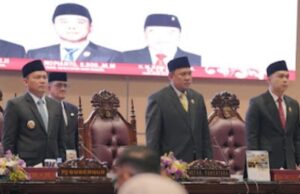 Andie Dinialdie, Raden Gempita, H. Nopianto dan H. M.Ilyas Panji Alam Resmi dilantik sebagai Pimpinan DPRD Prov.Sumsel Masa Jabatan 2024-2029