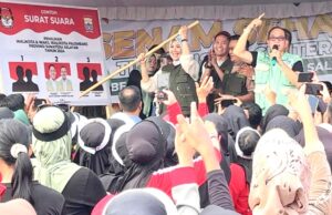 RDPS dan Masyito Romi Herton senam bersama warga Mata Merah