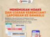 Tujuh Cara Agar Terhindar Dari Pengaruh HOAKS Menurut Bawaslu Empat Lawang