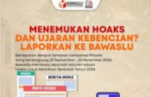 Tujuh Cara Agar Terhindar Dari Pengaruh HOAKS Menurut Bawaslu Empat Lawang