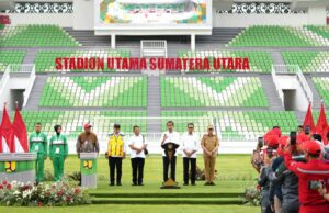 Presiden Jokowi Resmikan Stadion Utama Sumut Berstandar Internasional di Deli Serdang