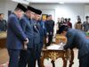 Jelang tutup tqhun , Pj Walikota Palembang Lantik 5 Pejabat Eselon 2