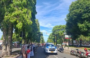 Satlantas Polres Bengkulu Utara Laksanakan Pengawalan Lalu Lintas Pawai Ta’aruf Ramadhan 1446 H/2025 M