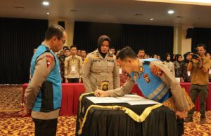 Polda Sumsel gelar penandatanganan pakta integritas rekrutmen Polri 2025