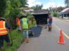 Perbaikan Jalan Berlubang di Lintas Sumatera Pagar Alam-Lahat Intens Dilakukan