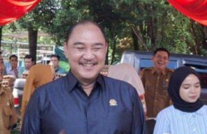 Ketua DPRD Kabupaten Bengkulu Utara, Parmin,.S.Ip menghadiri acara BAZAR murah Pemkab Bengkulu Utara