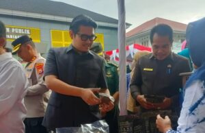 Ketua DPRD Kabupaten Kepahiang Gregory Dayefiandro, S.E., M.Sc., hadiri pembukaan Pasar di MPP Kepahiang
