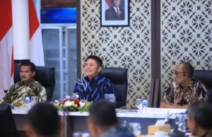 Gubernur Herman Deru dan Staf Ahli Menteri Bidang Investigasi Pertanian Kementan RI Gelar Rakor Percepatan Pelaksanaan Opla dan Cetak Sawah Baru di Sumsel