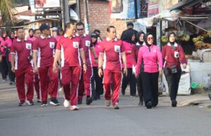 Meriahkan HUT YKB ke-45, Bhayangkari Polda Sumsel Gelar Olahraga Bersama Dan Bazar UMKM