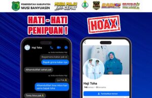 WASPADA PENIPUAN! Akun Facebook An “Haji Toha” Gunakan Foto Bupati Muba, Dipastikan Palsu Alias Akun HOAX