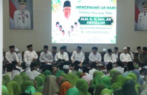 Ratusan Warga Hadiri Peringatan 40 Hari Wafatnya KH Mal’an Abdullah