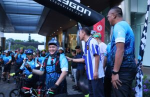 Ratu Dewa Lepas Ratusan Peserta Sepeda Lipat, Harapkan Bisa Cetak Atlet Berprestasi